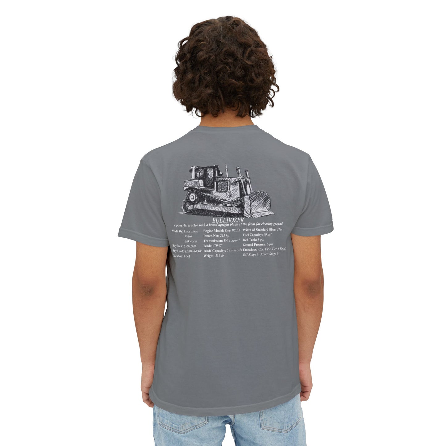 Dozer Pocket Tee - Heavy Equipment Series