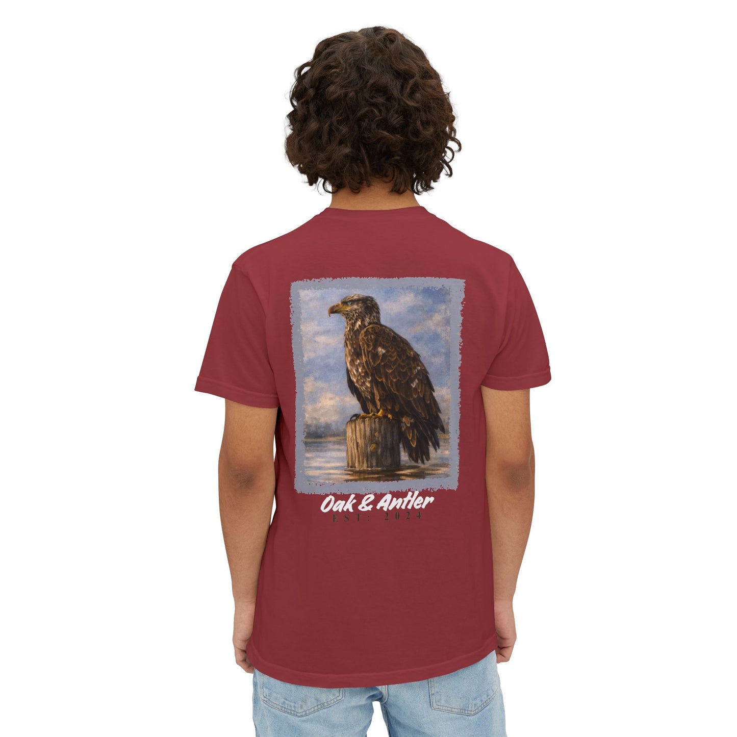 River Perch Bald Eagle Pocket Tee – Wild Birds Collection