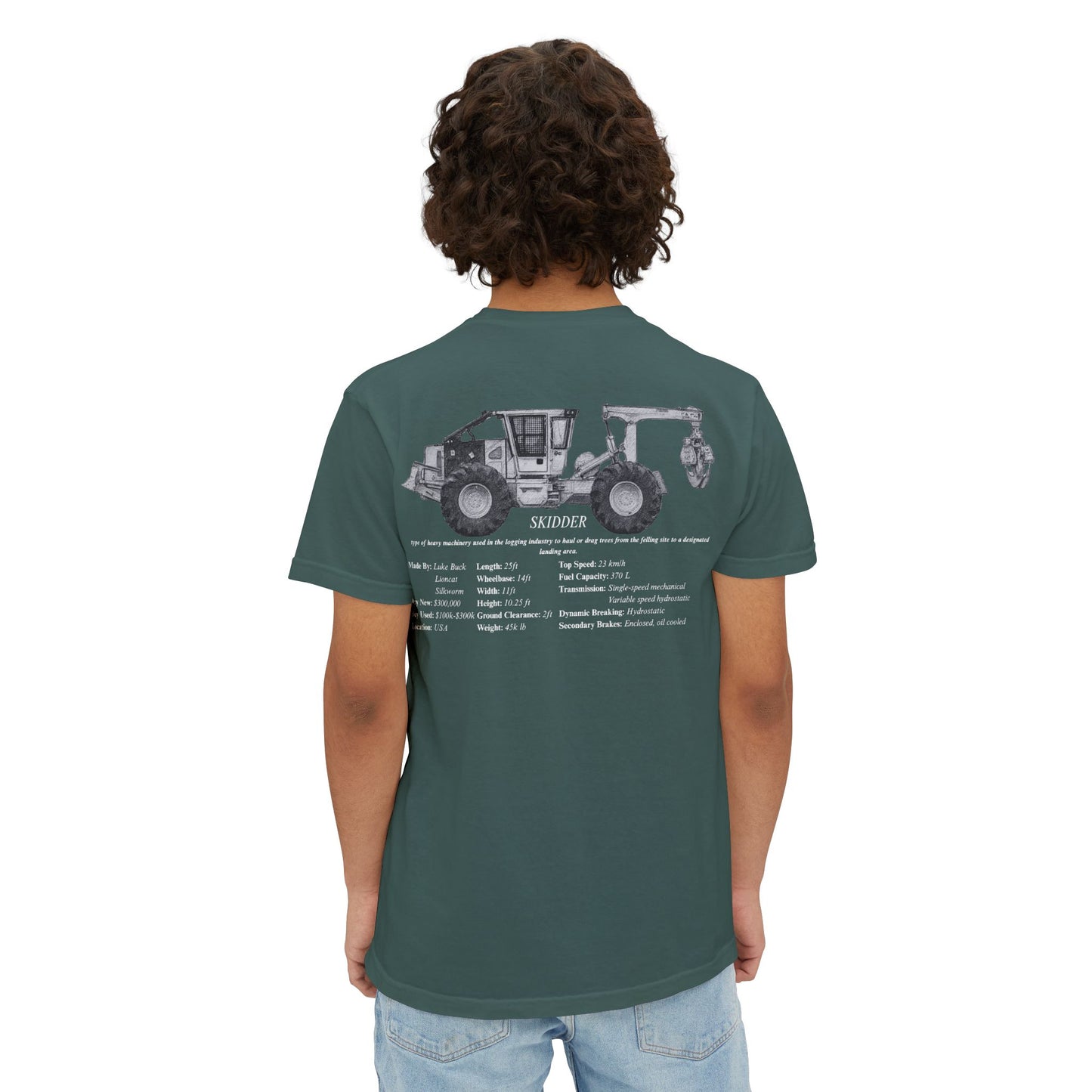 Skidder Pocket Tee - Heavy Equipment Series