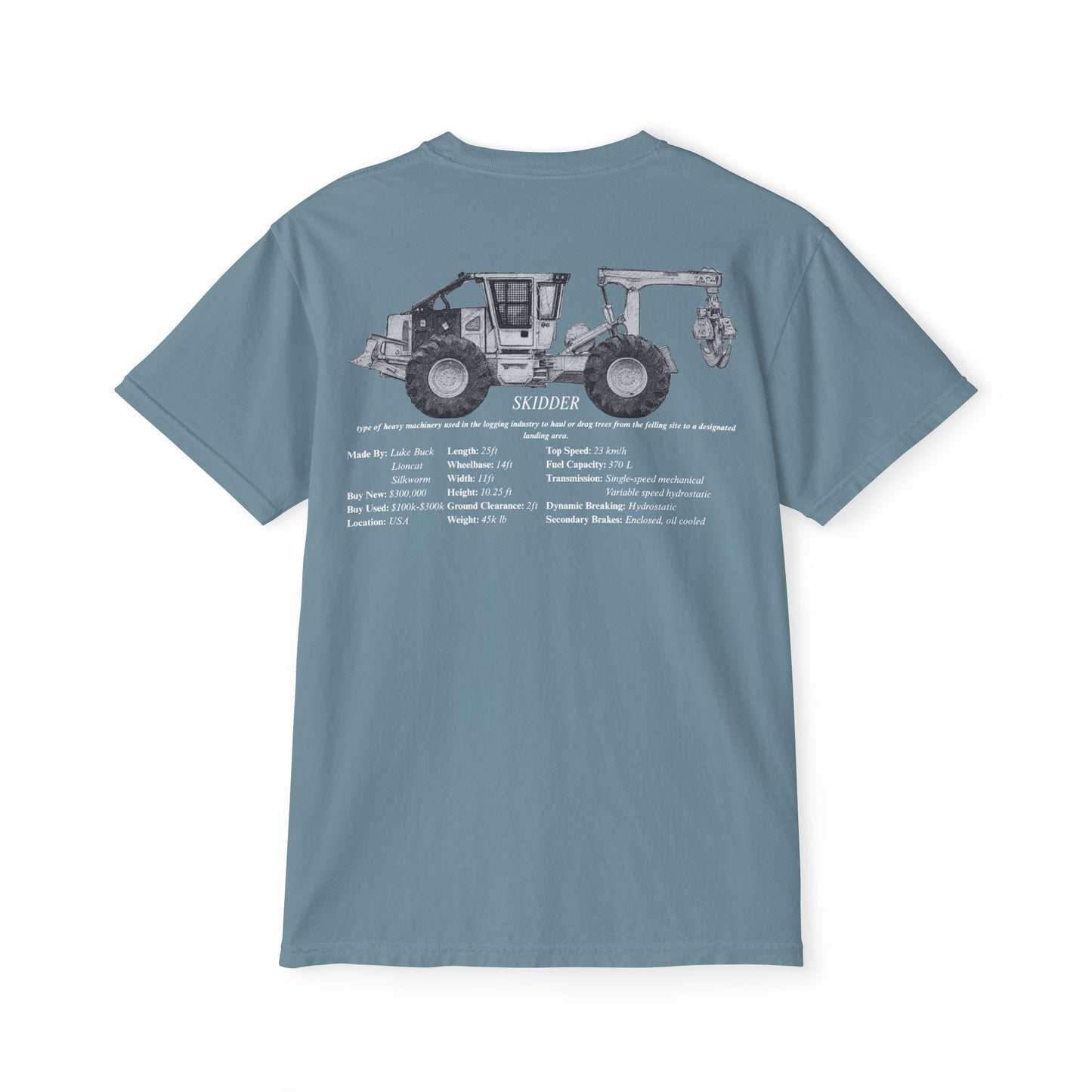 Skidder Pocket Tee - Heavy Equipment Series