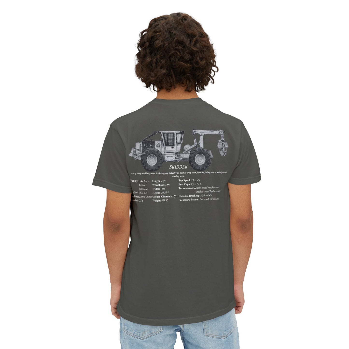 Skidder Pocket Tee - Heavy Equipment Series
