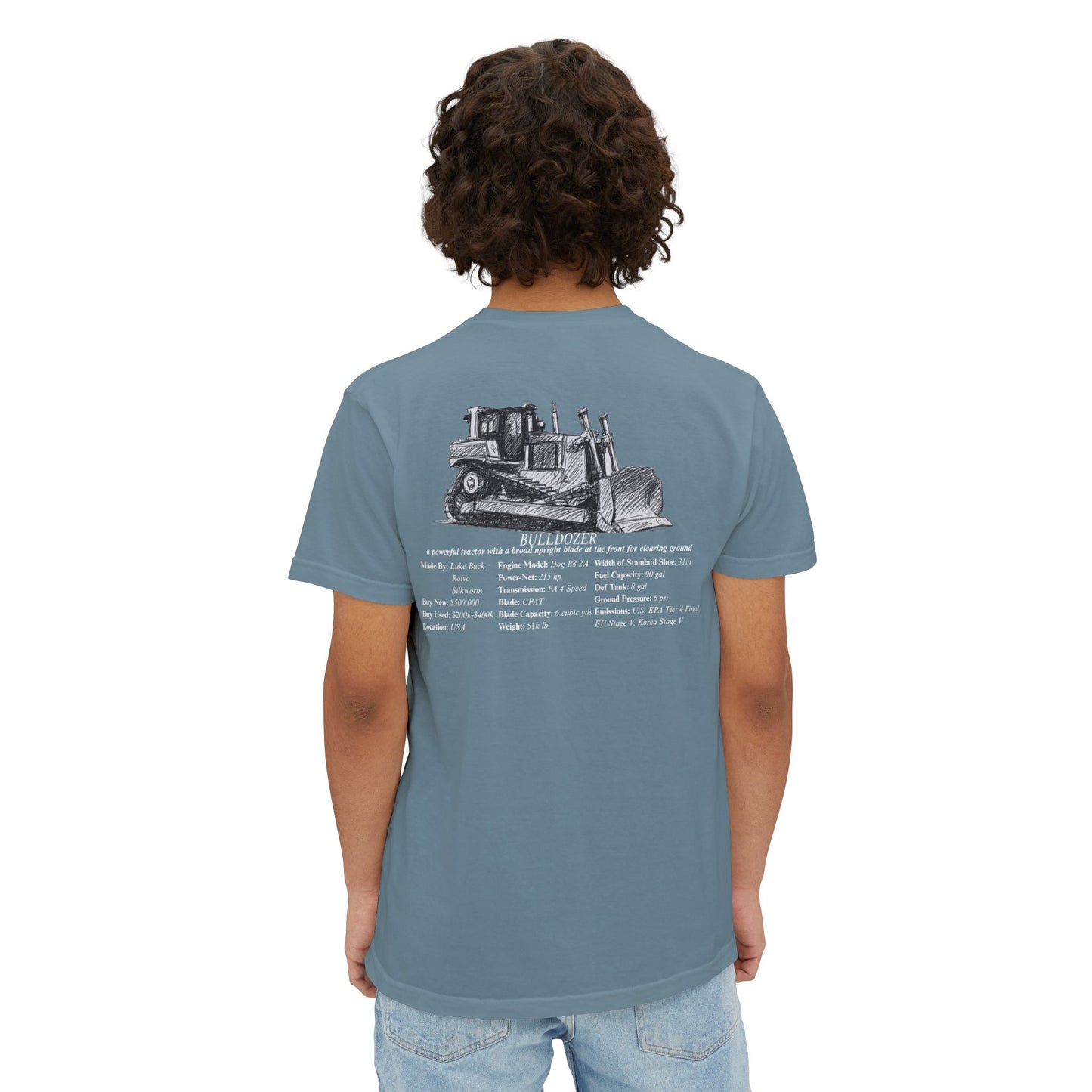 Dozer Pocket Tee - Heavy Equipment Series