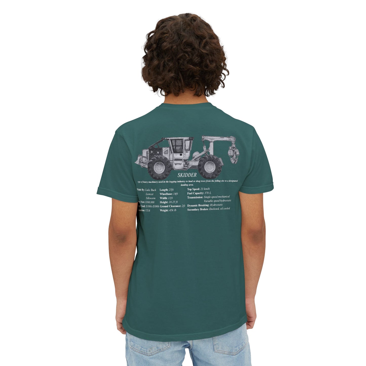 Skidder Pocket Tee - Heavy Equipment Series