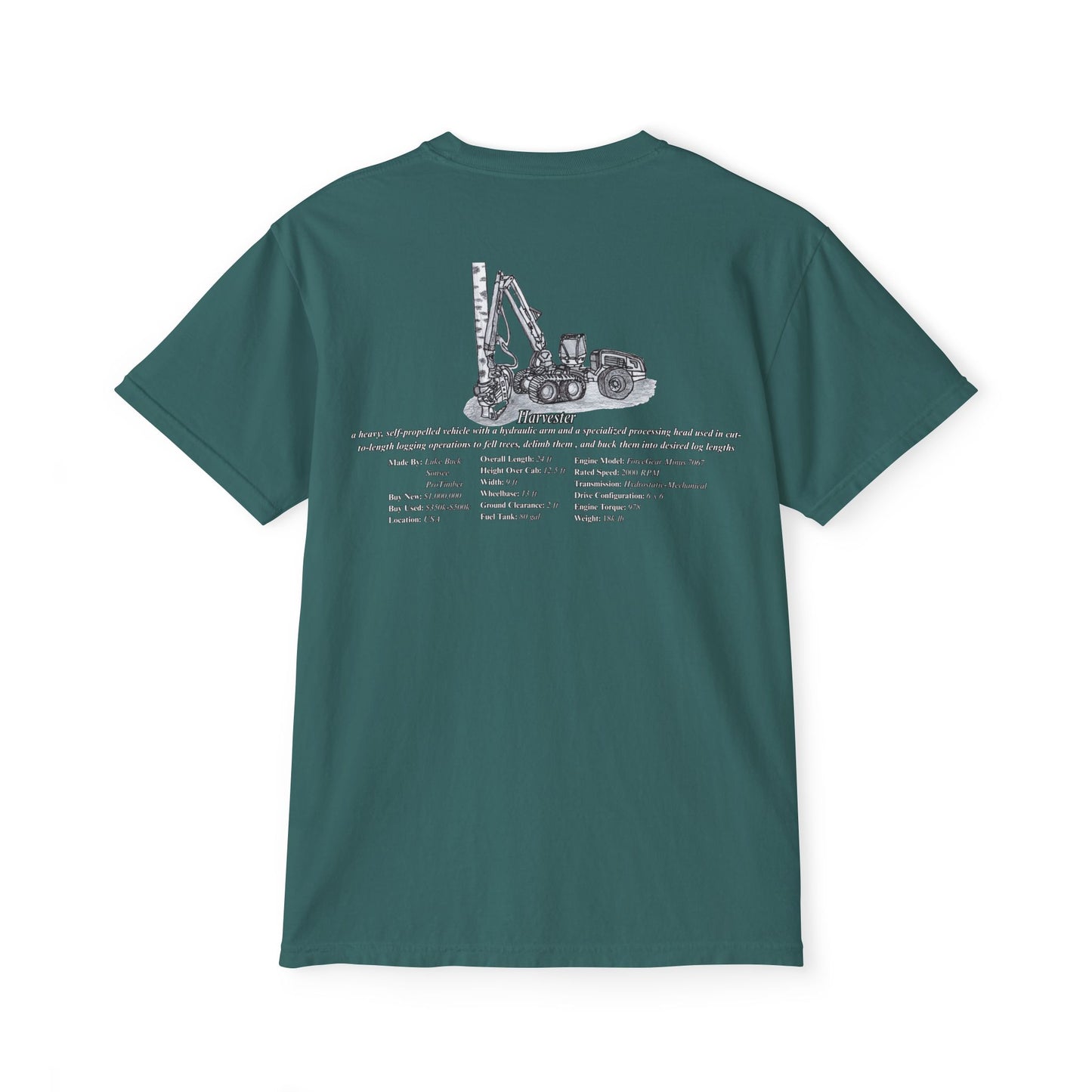 Harvester Pocket Tee - Heavy Equipment Series