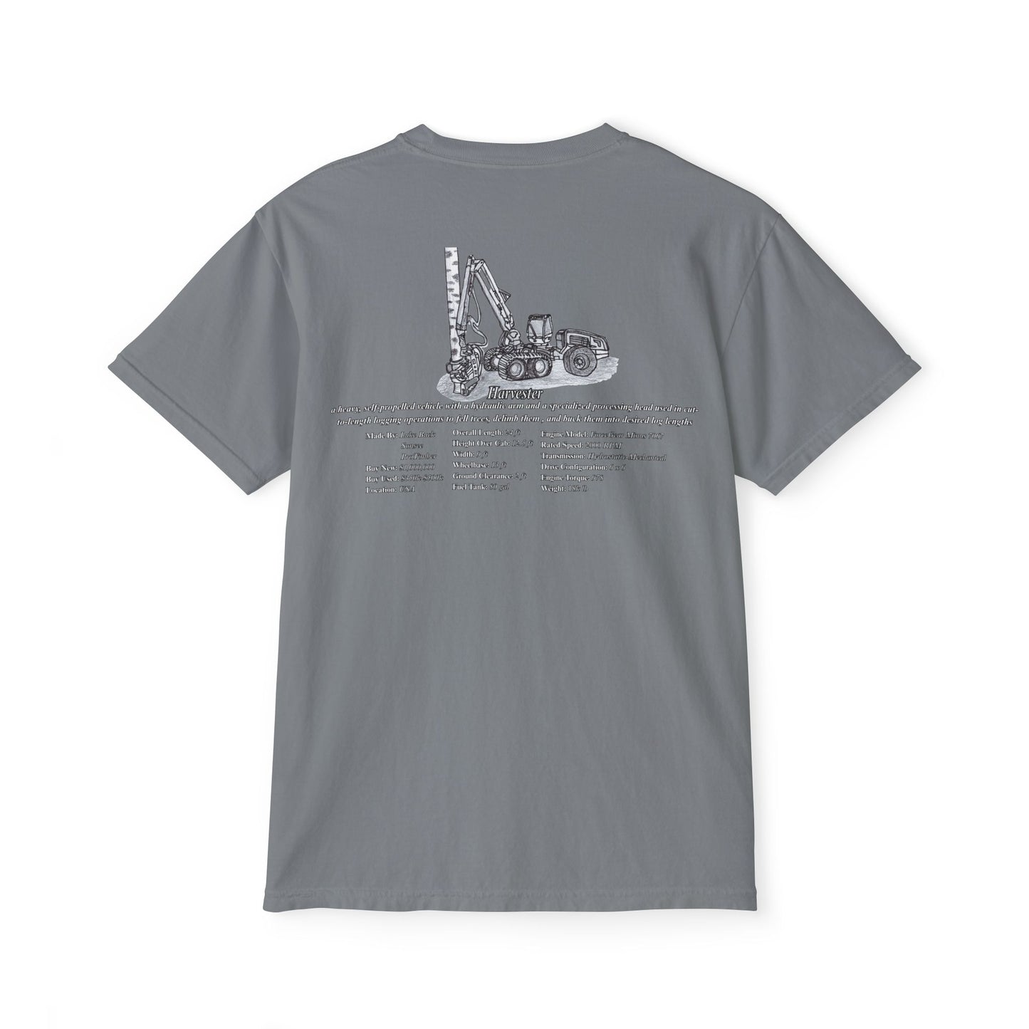 Harvester Pocket Tee - Heavy Equipment Series