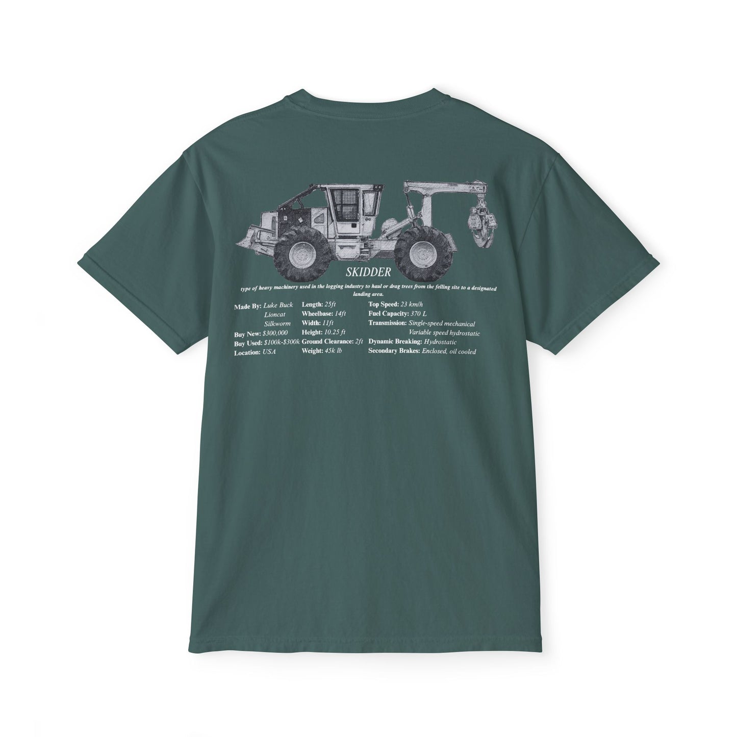 Skidder Pocket Tee - Heavy Equipment Series