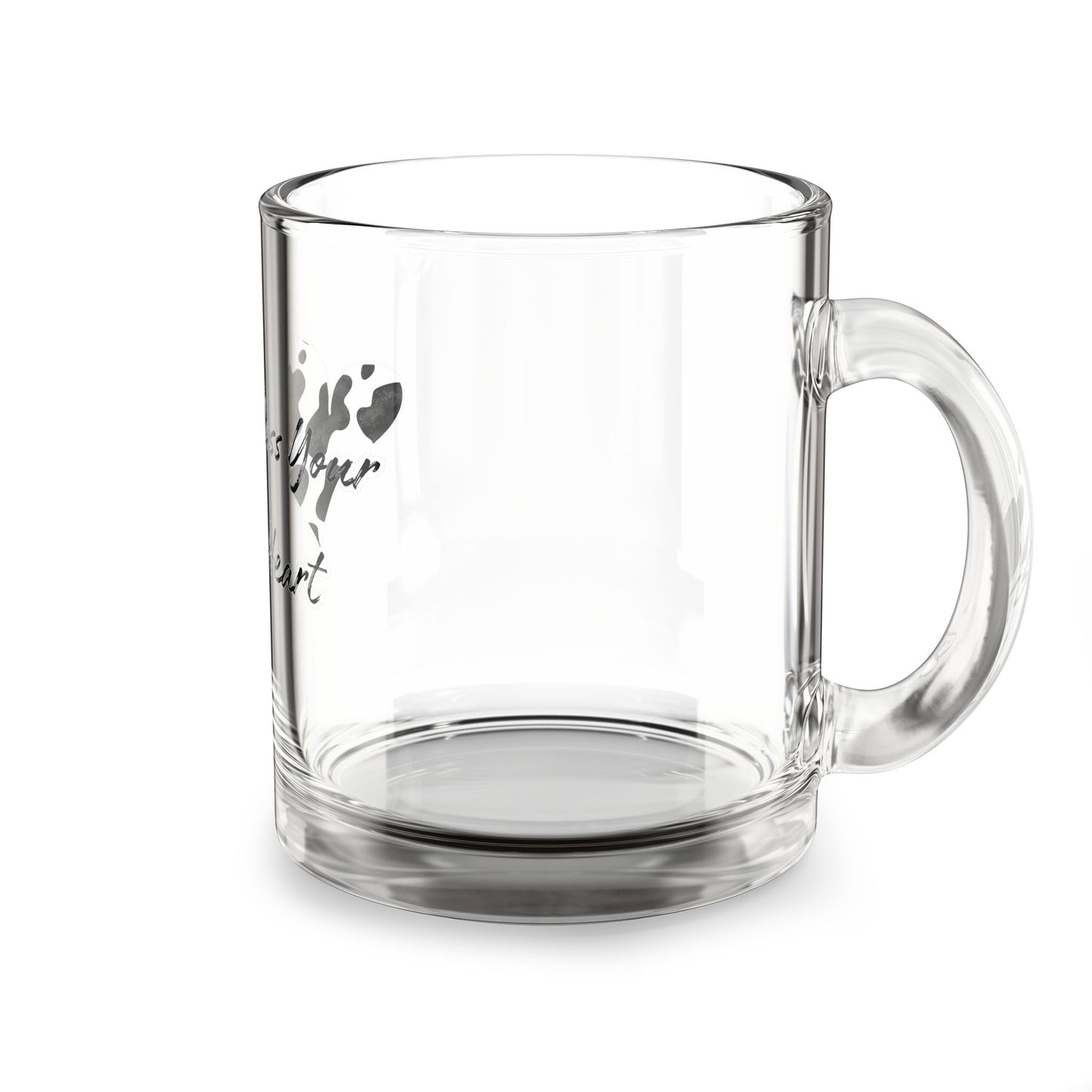 Bless Your Heart Glass Mug - 10oz Cute Cow Print Coffee Mug