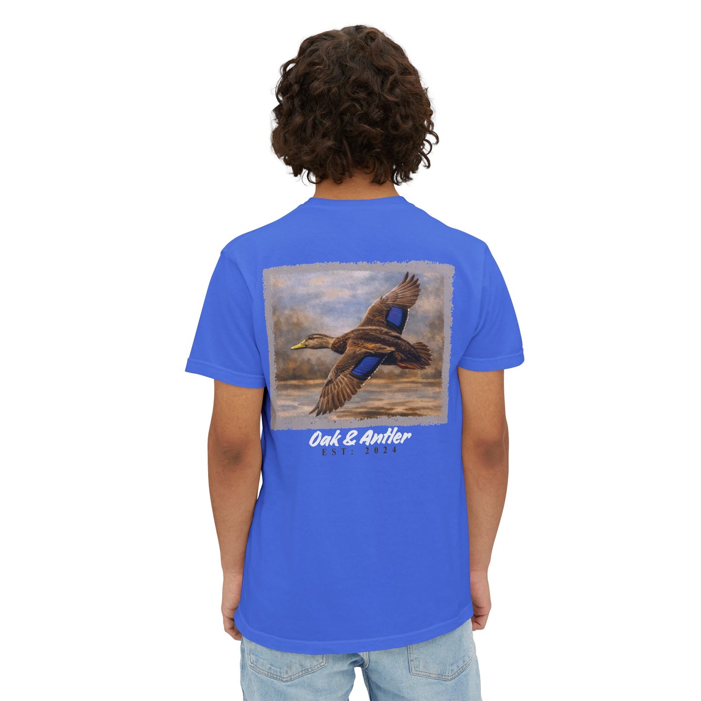 Blue Wing Flight Pocket Tee – Wild Birds Collection