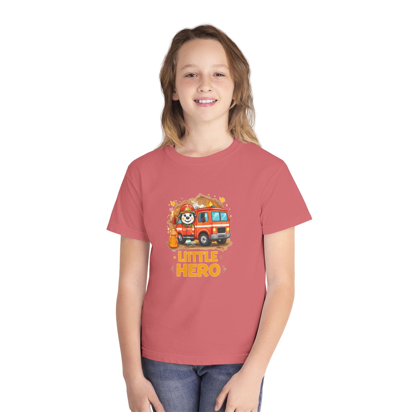 Little Hero Firefighter Kids Tee