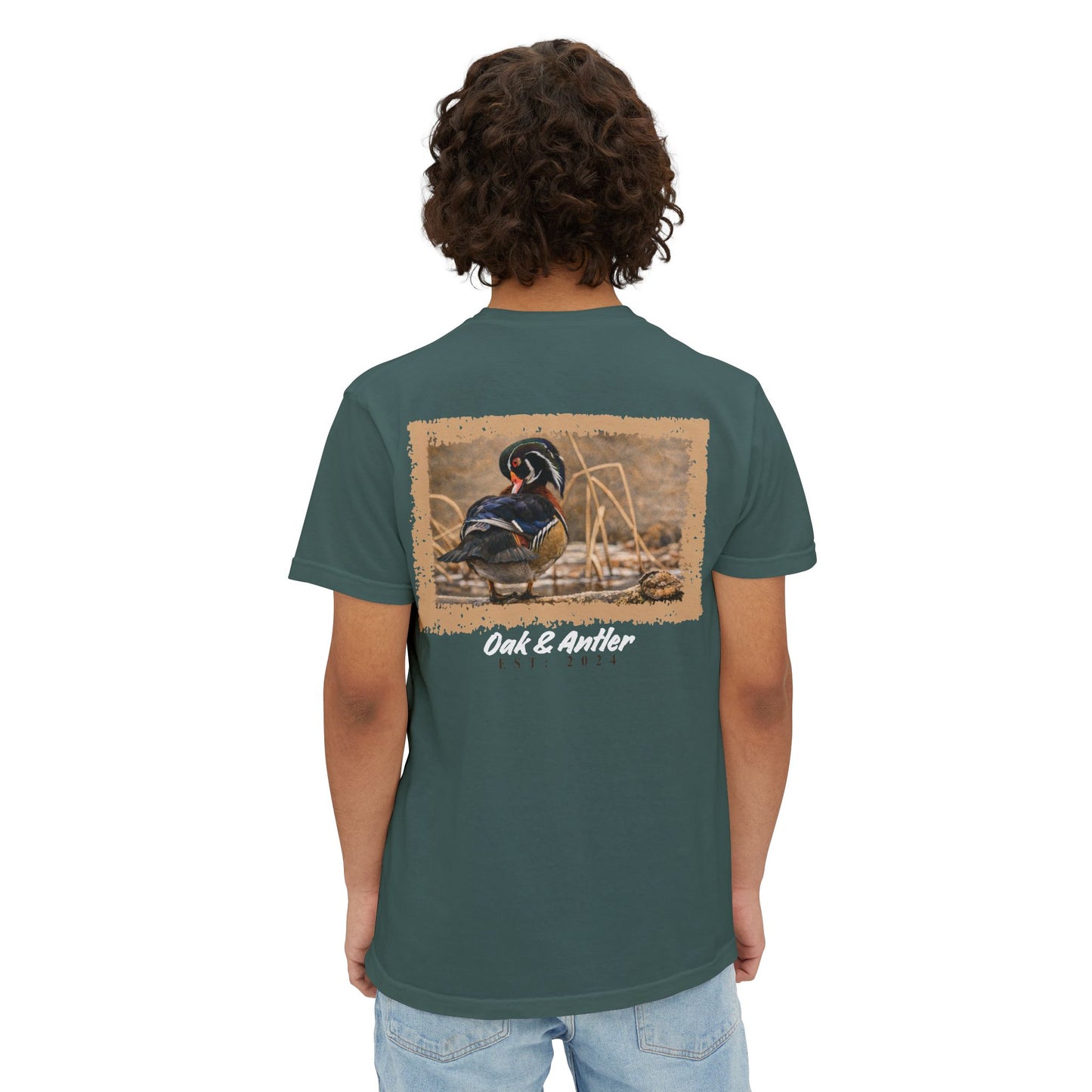 Frozen Reedline Wood Duck Pocket Tee – Wild Birds Collection