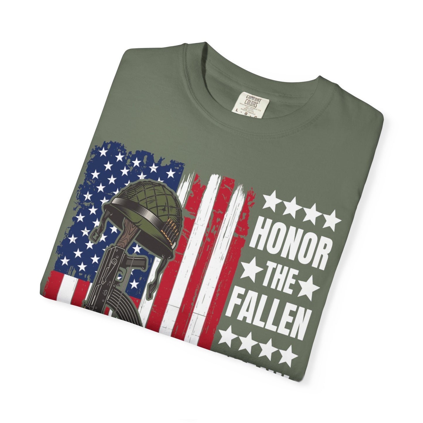 Battlefield Cross Tribute Memorial Day T-Shirt  Description