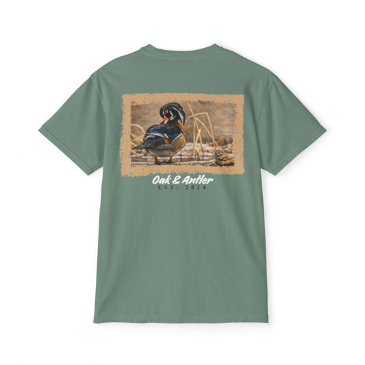 Frozen Reedline Wood Duck Pocket Tee – Wild Birds Collection