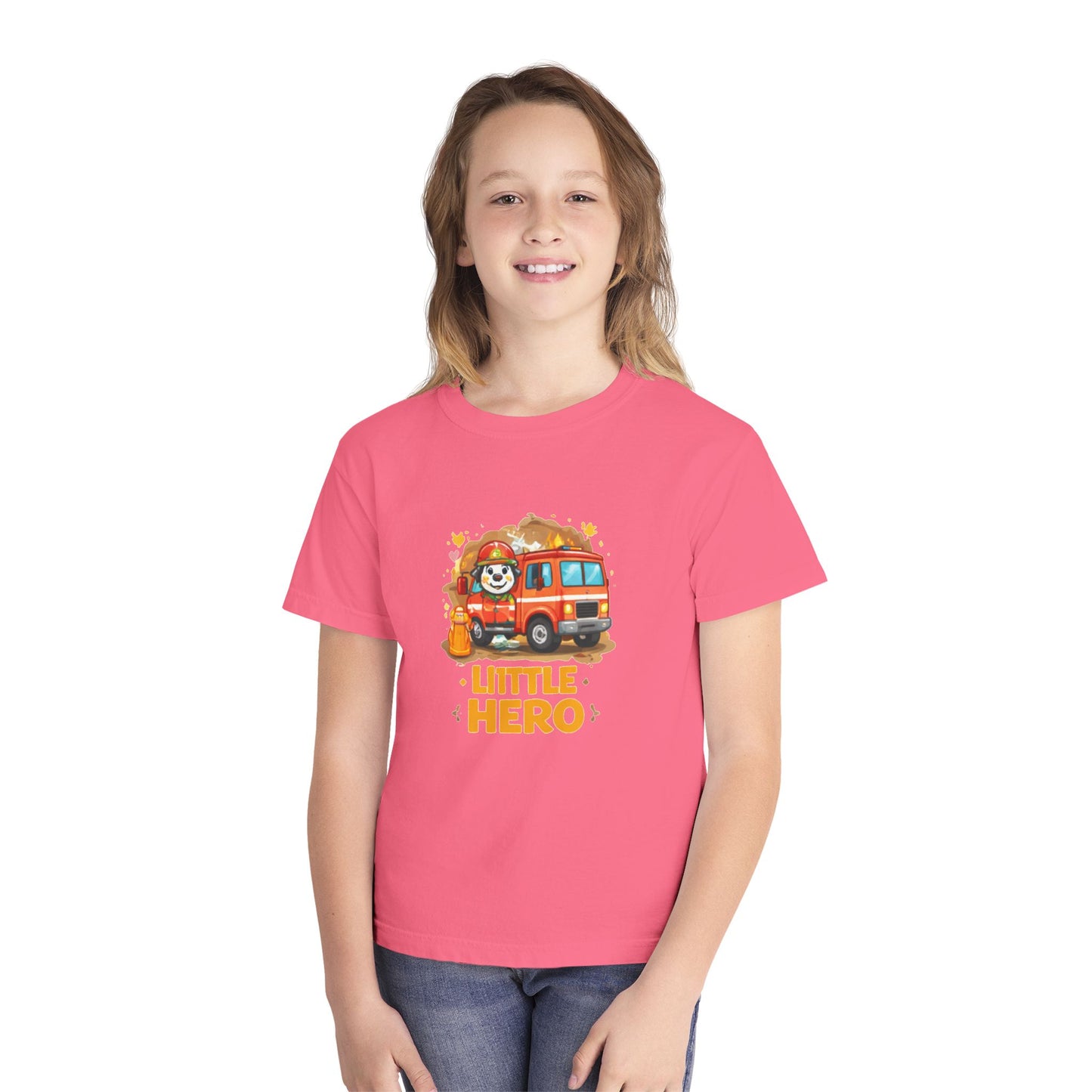 Little Hero Firefighter Kids Tee