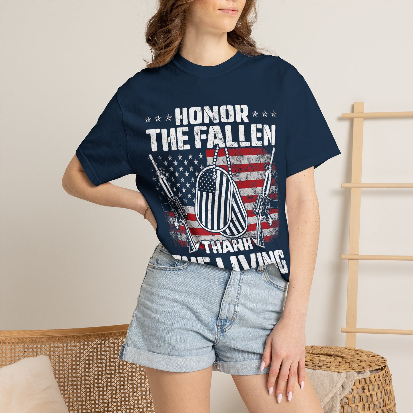 Dog Tag Tribute Memorial Day T-Shirt