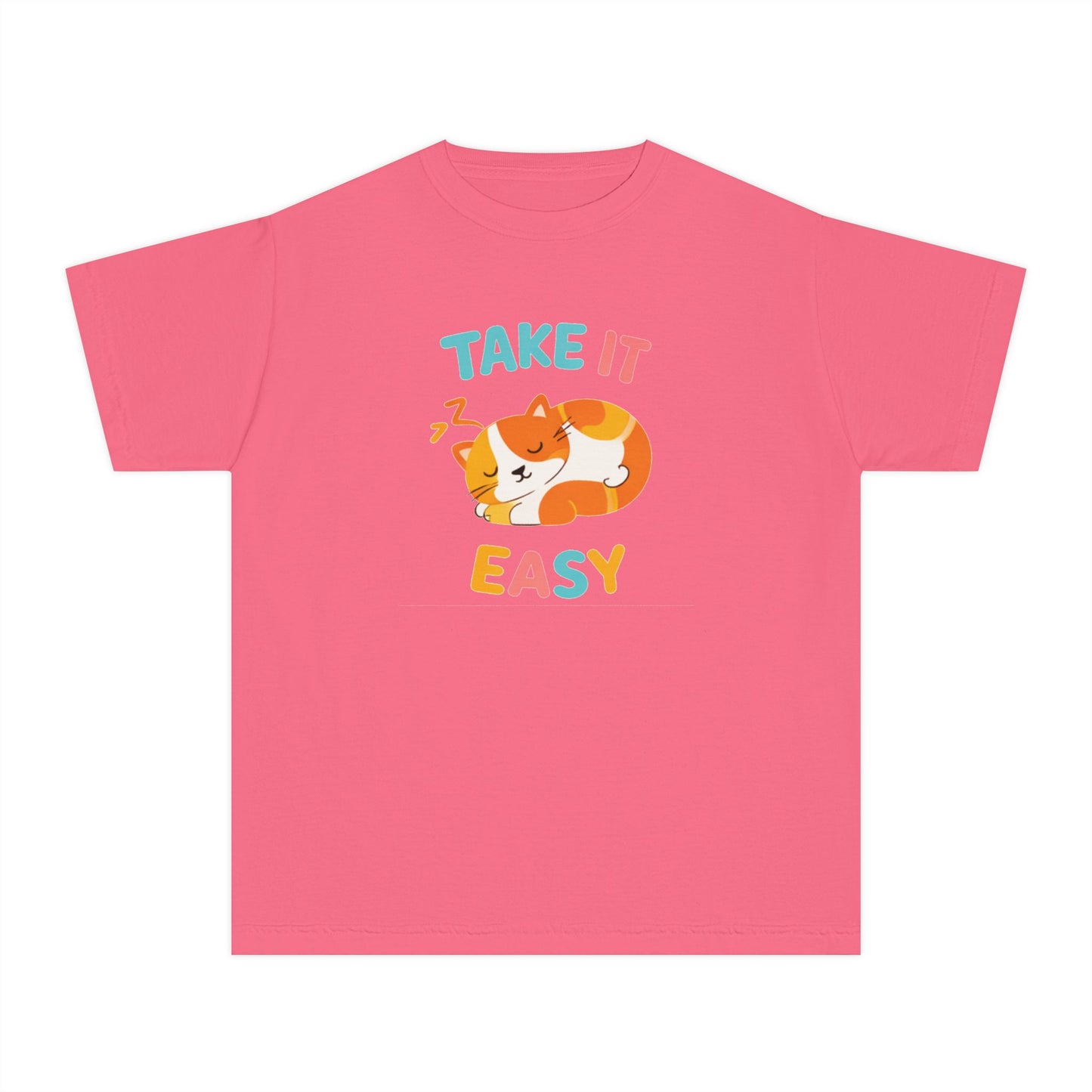 Take It Easy Sleeping Cat Kids Tee