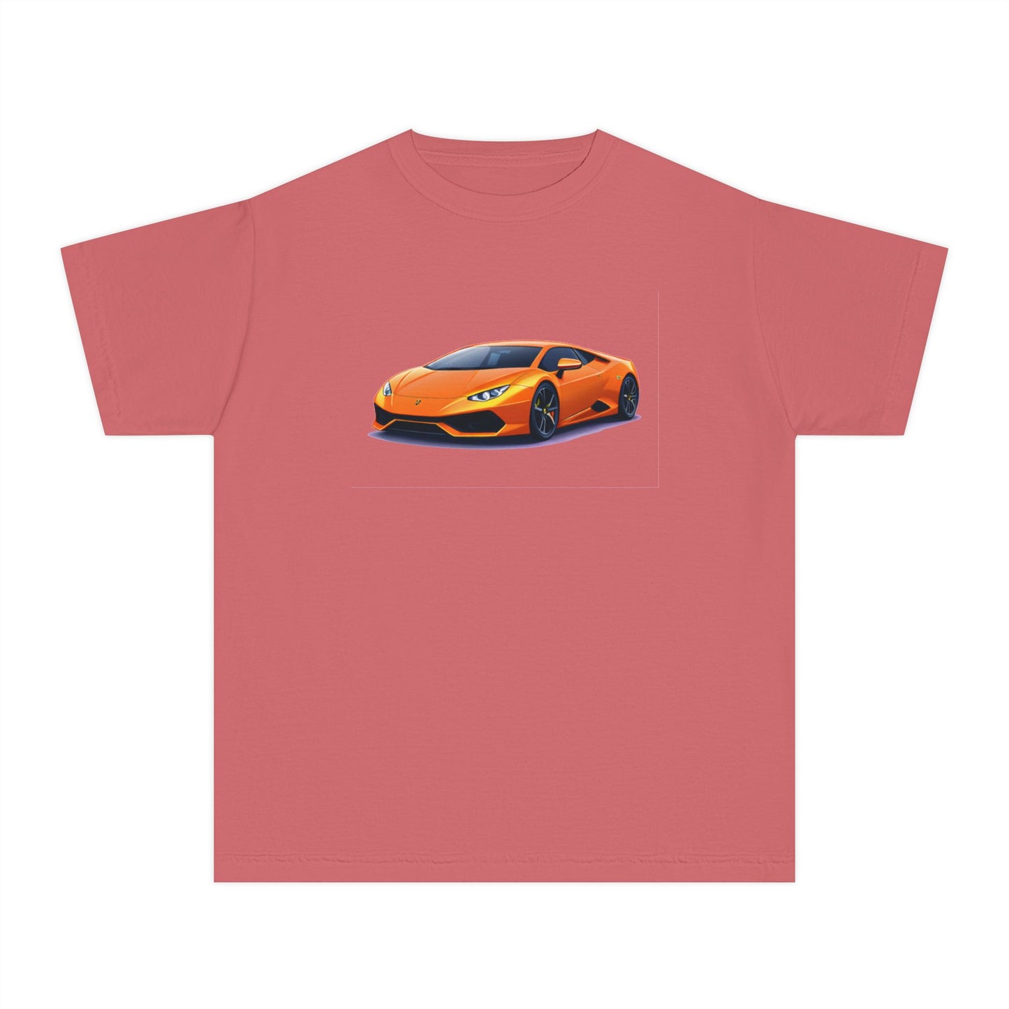 Orange Supercar Kids Tee