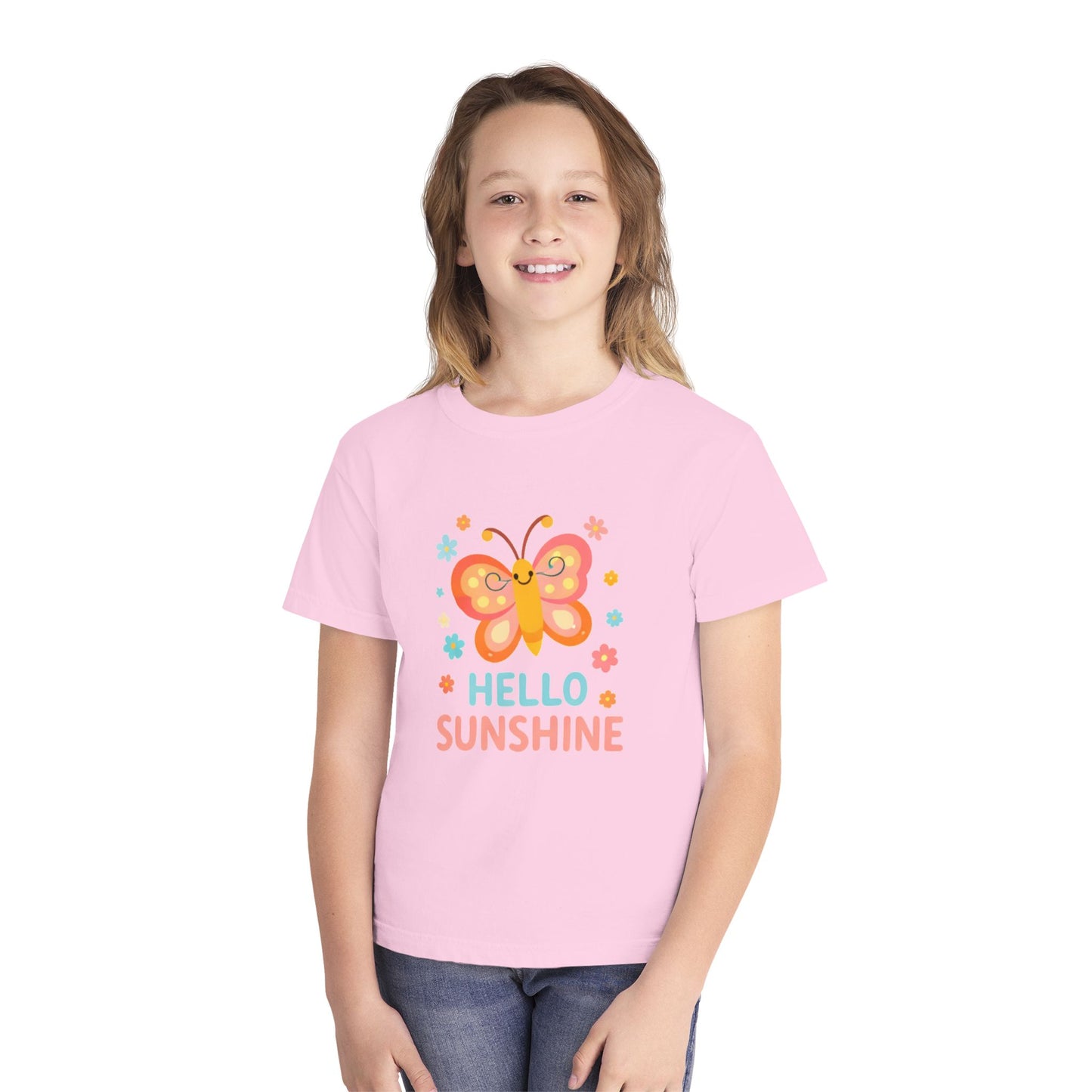 Hello Sunshine Butterfly Kids Tee