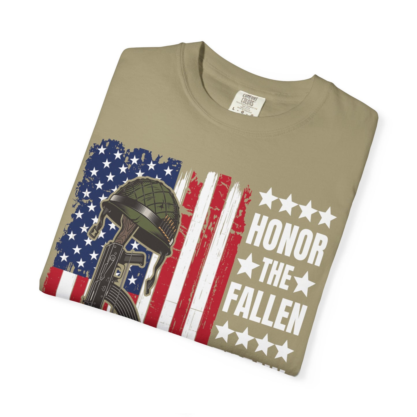Battlefield Cross Tribute Memorial Day T-Shirt  Description
