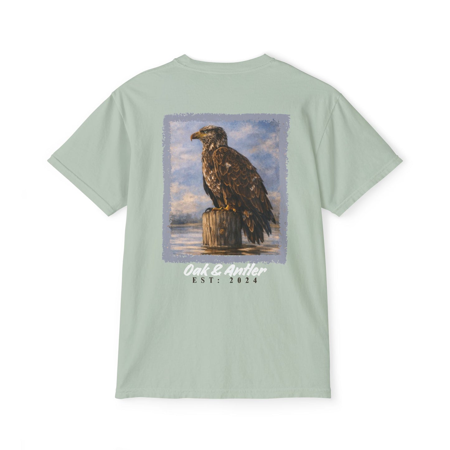 River Perch Bald Eagle Pocket Tee – Wild Birds Collection