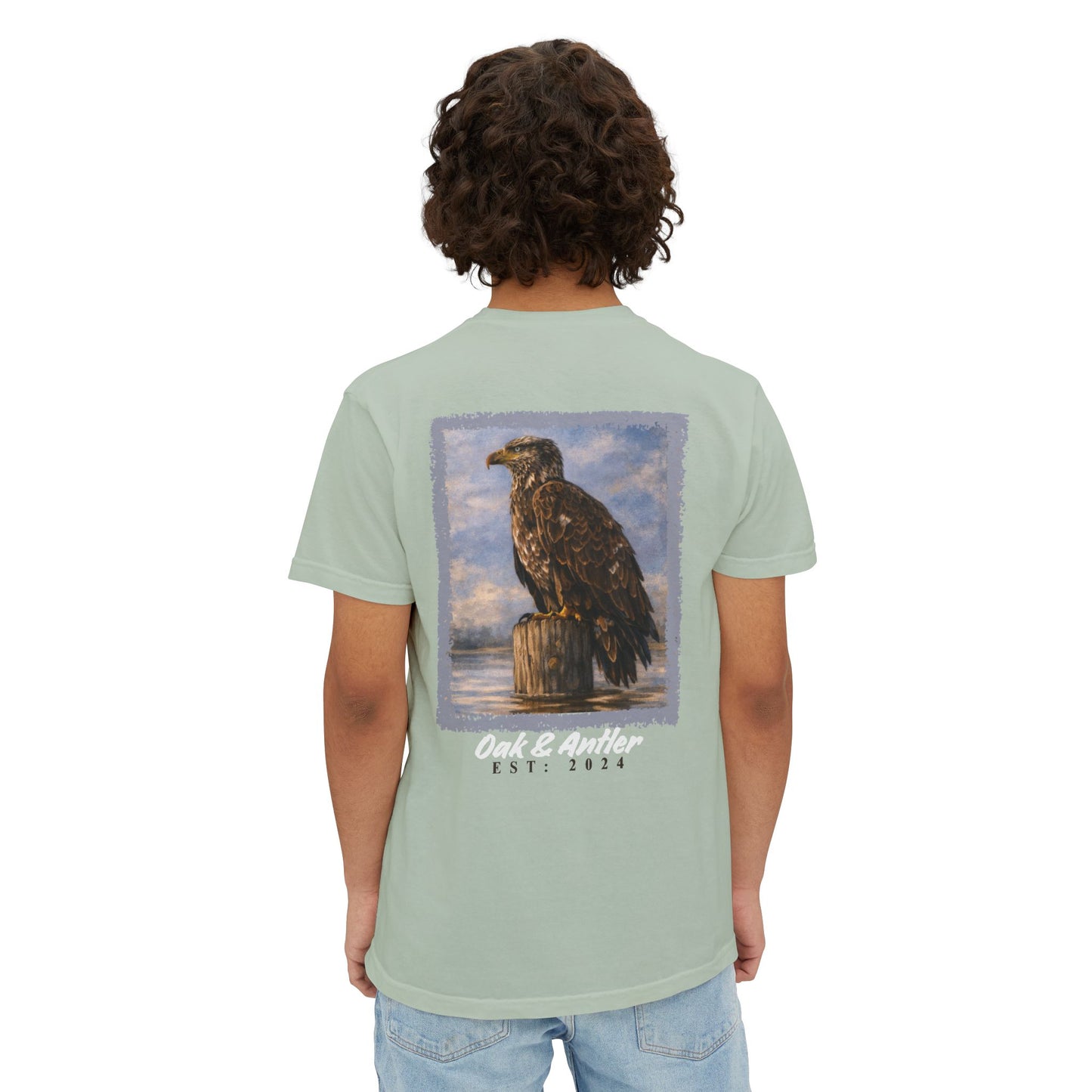 River Perch Bald Eagle Pocket Tee – Wild Birds Collection