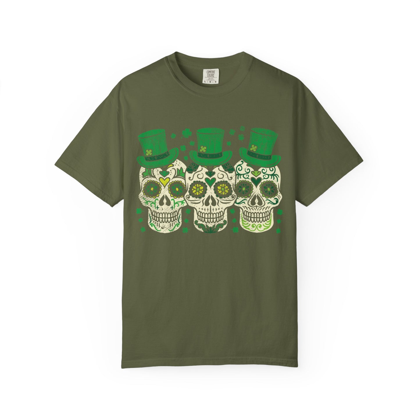 Irish Mexican Sugar Skull Leprechaun Shirt – St Patrick’s Day Skull Graphic Tee