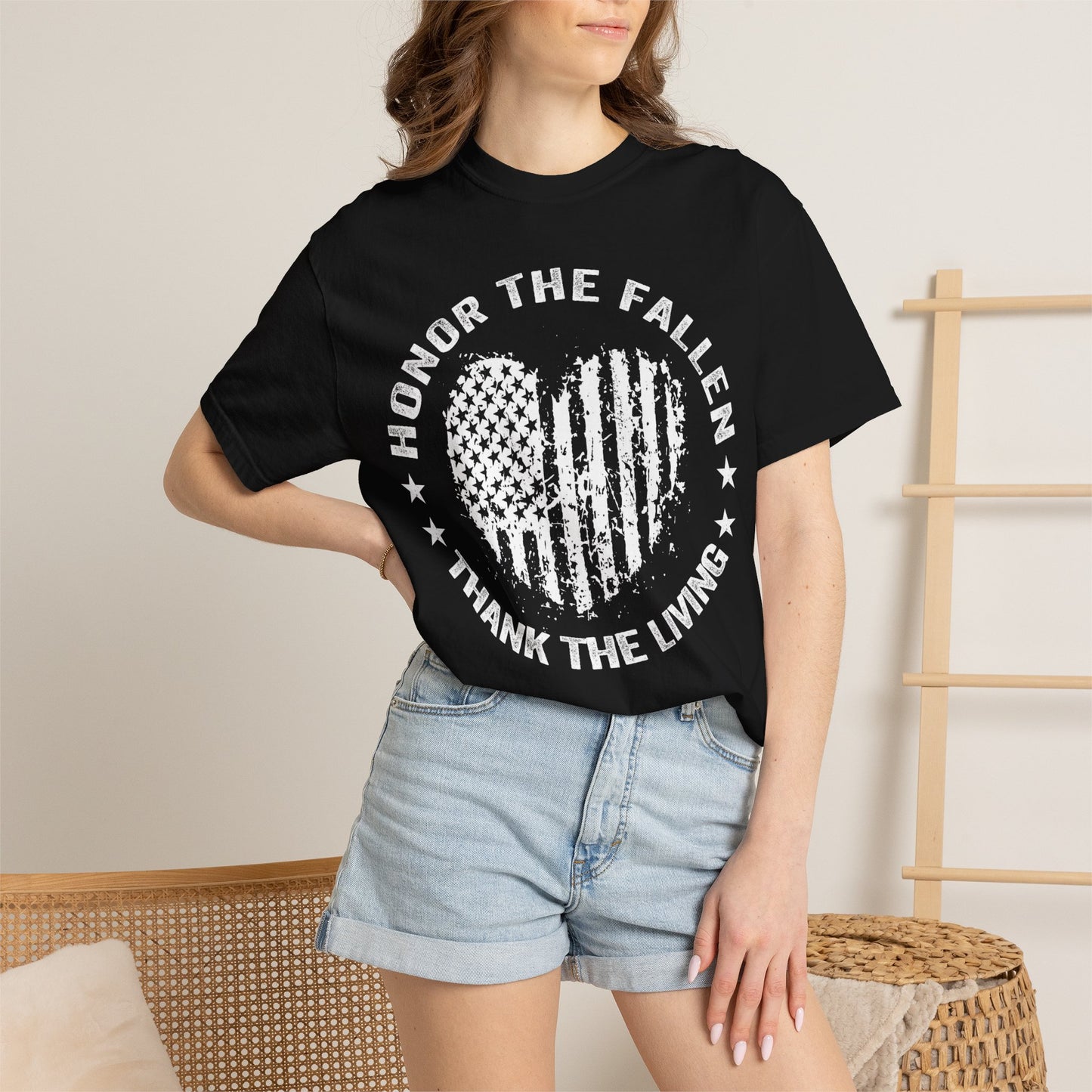 Distressed Flag Memorial Day T-Shirt