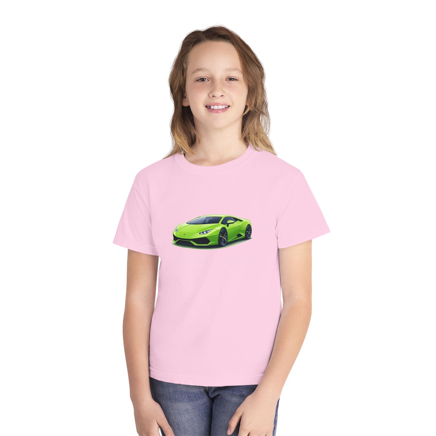 Green Supercar Kids Tee