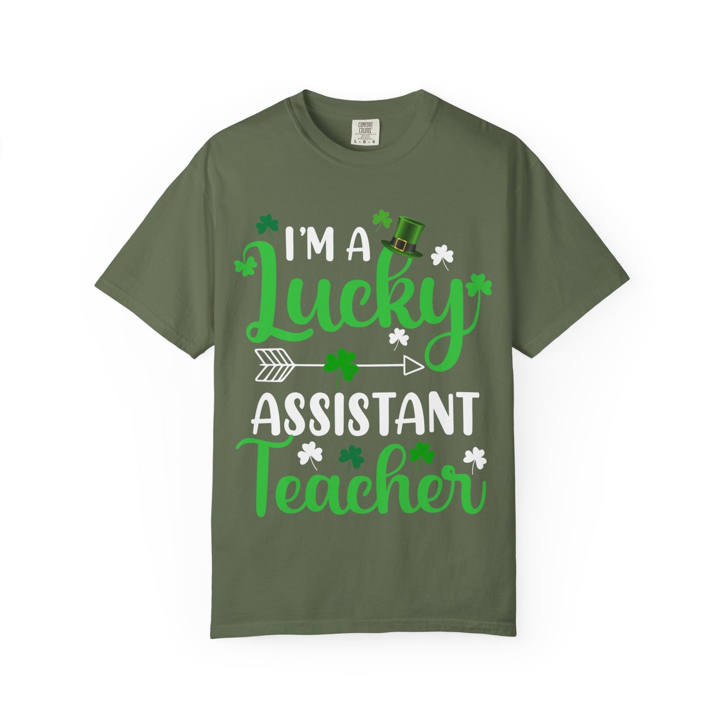 I’m Lucky Assistant Teacher Shirt – St Patrick’s Day Shamrock Tee