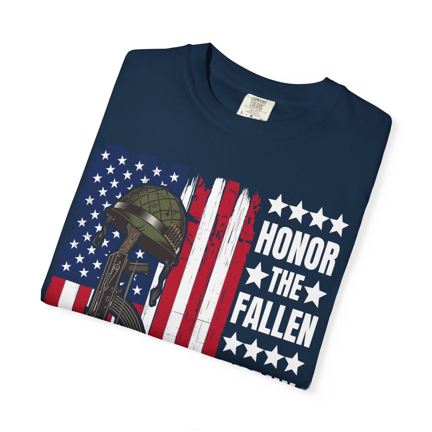 Battlefield Cross Tribute Memorial Day T-Shirt  Description