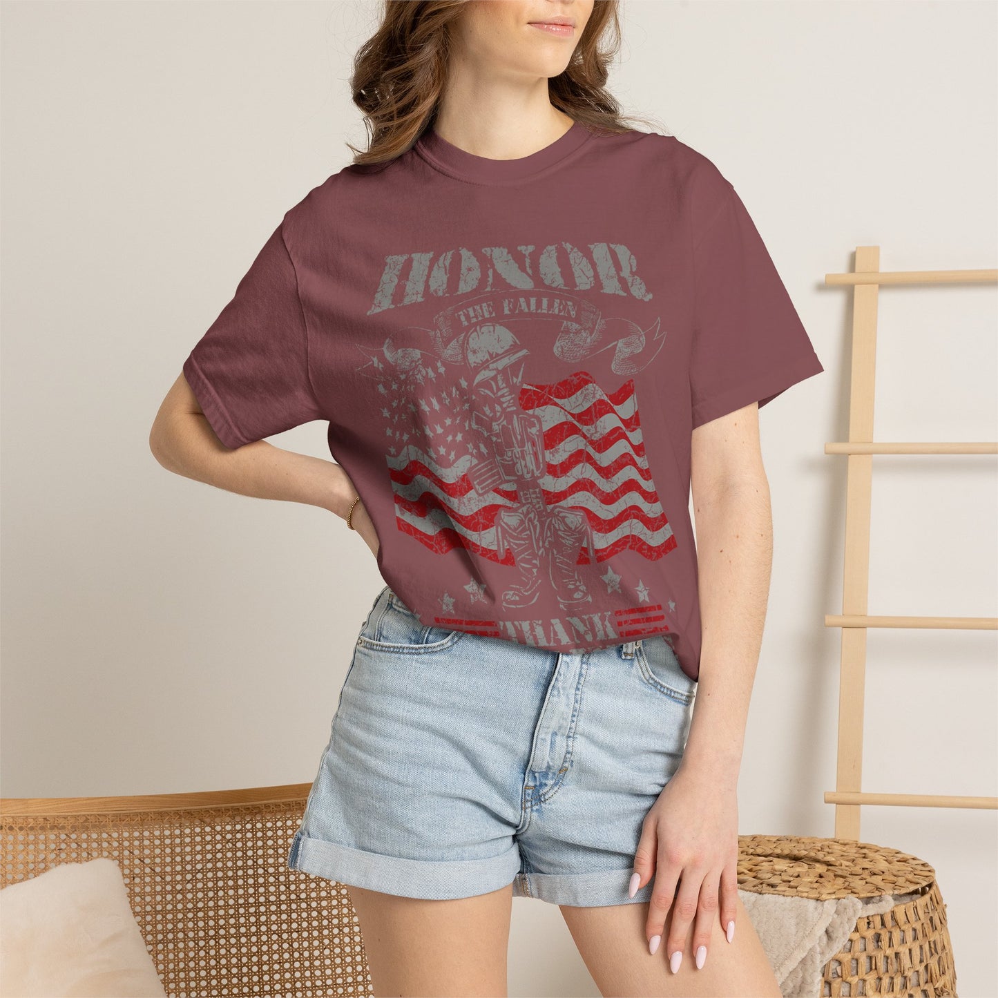 Honor the Fallen Soldier Boots Memorial Day T-Shirt