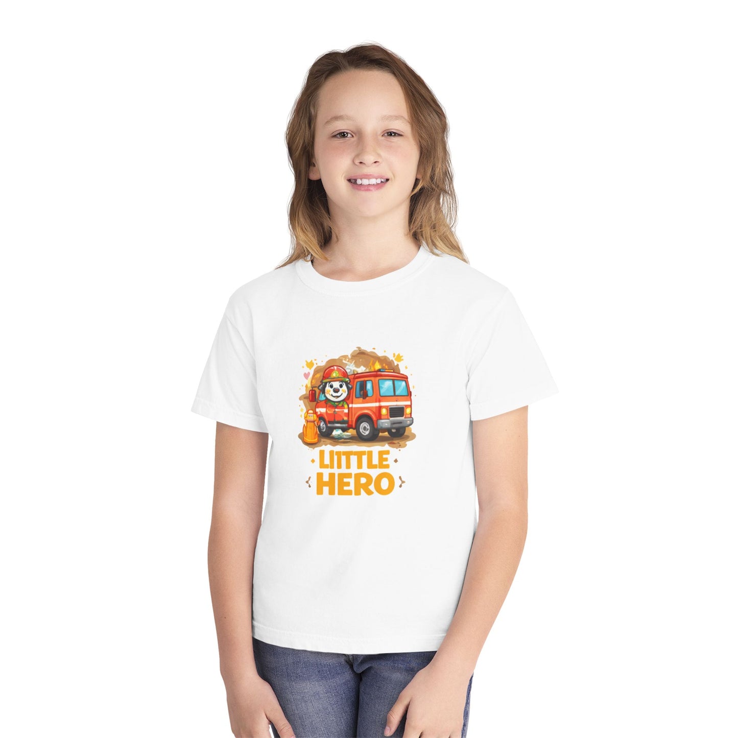Little Hero Firefighter Kids Tee