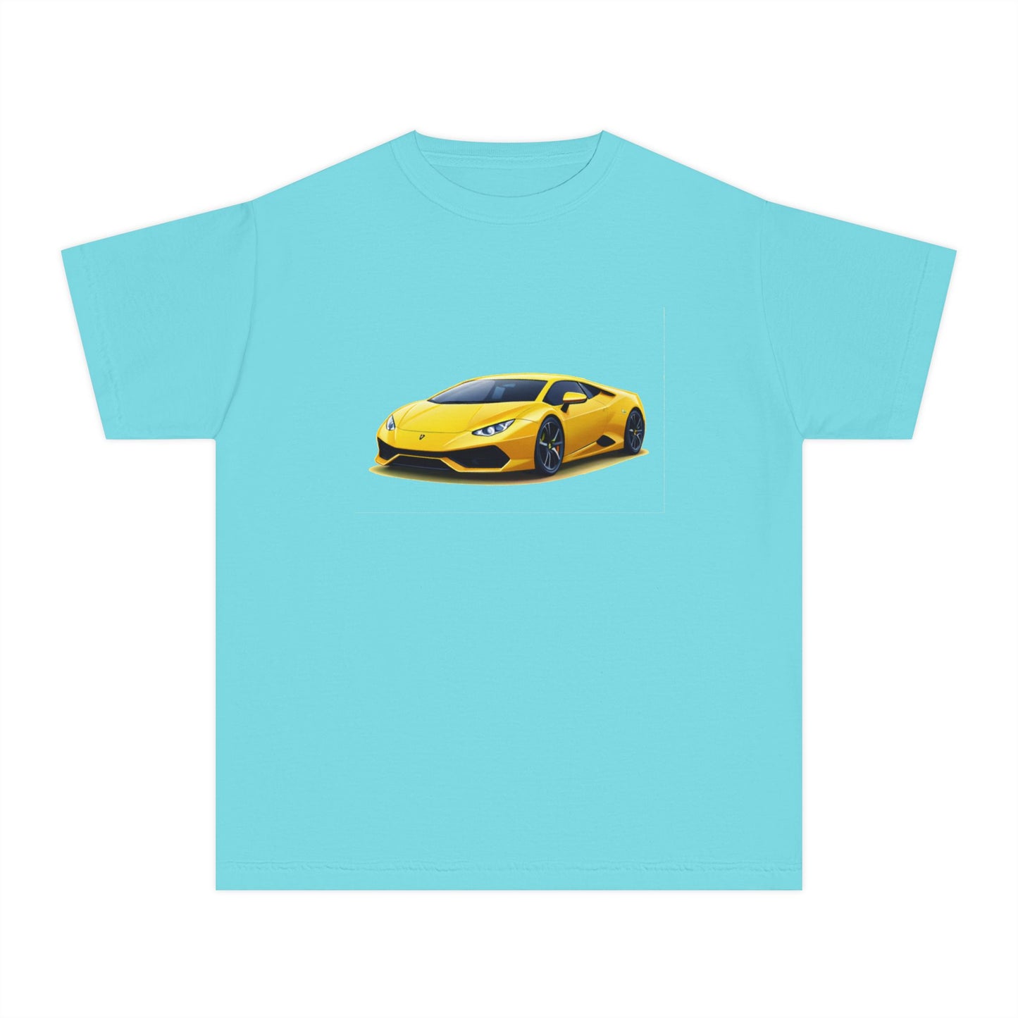 Yellow Supercar Kids Tee