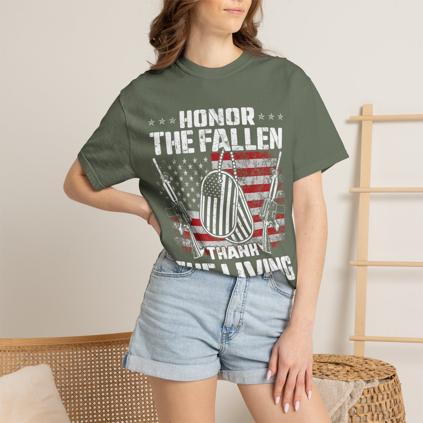 Dog Tag Tribute Memorial Day T-Shirt