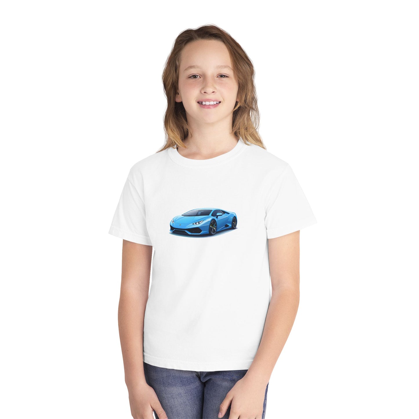 Blue Supercar Kids Tee