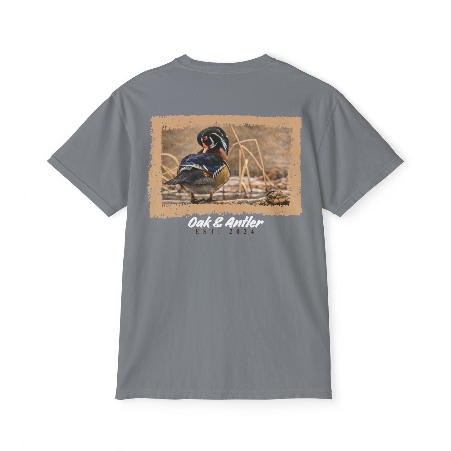 Frozen Reedline Wood Duck Pocket Tee – Wild Birds Collection