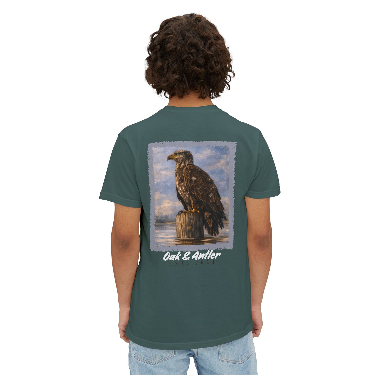 River Perch Bald Eagle Pocket Tee – Wild Birds Collection