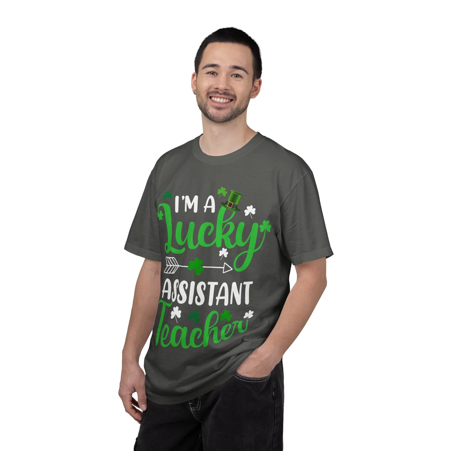 I’m Lucky Assistant Teacher Shirt – St Patrick’s Day Shamrock Tee