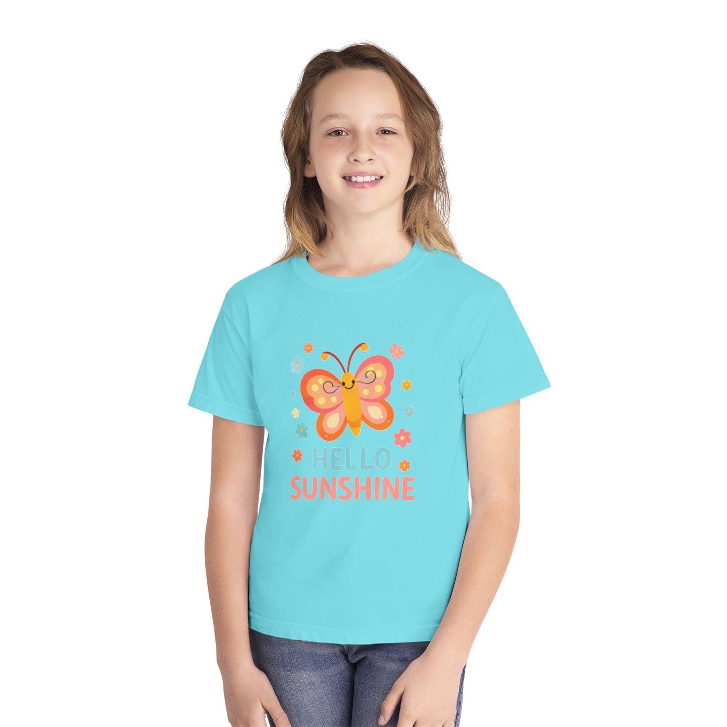 Hello Sunshine Butterfly Kids Tee