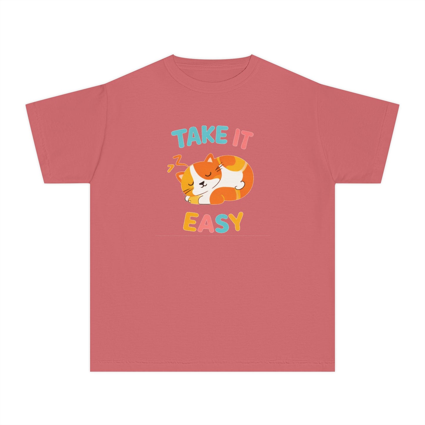 Take It Easy Sleeping Cat Kids Tee