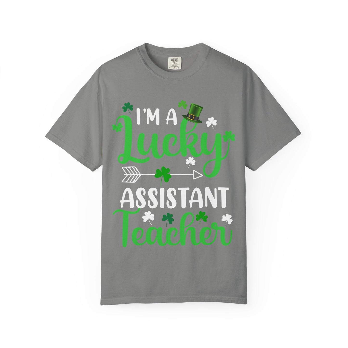 I’m Lucky Assistant Teacher Shirt – St Patrick’s Day Shamrock Tee
