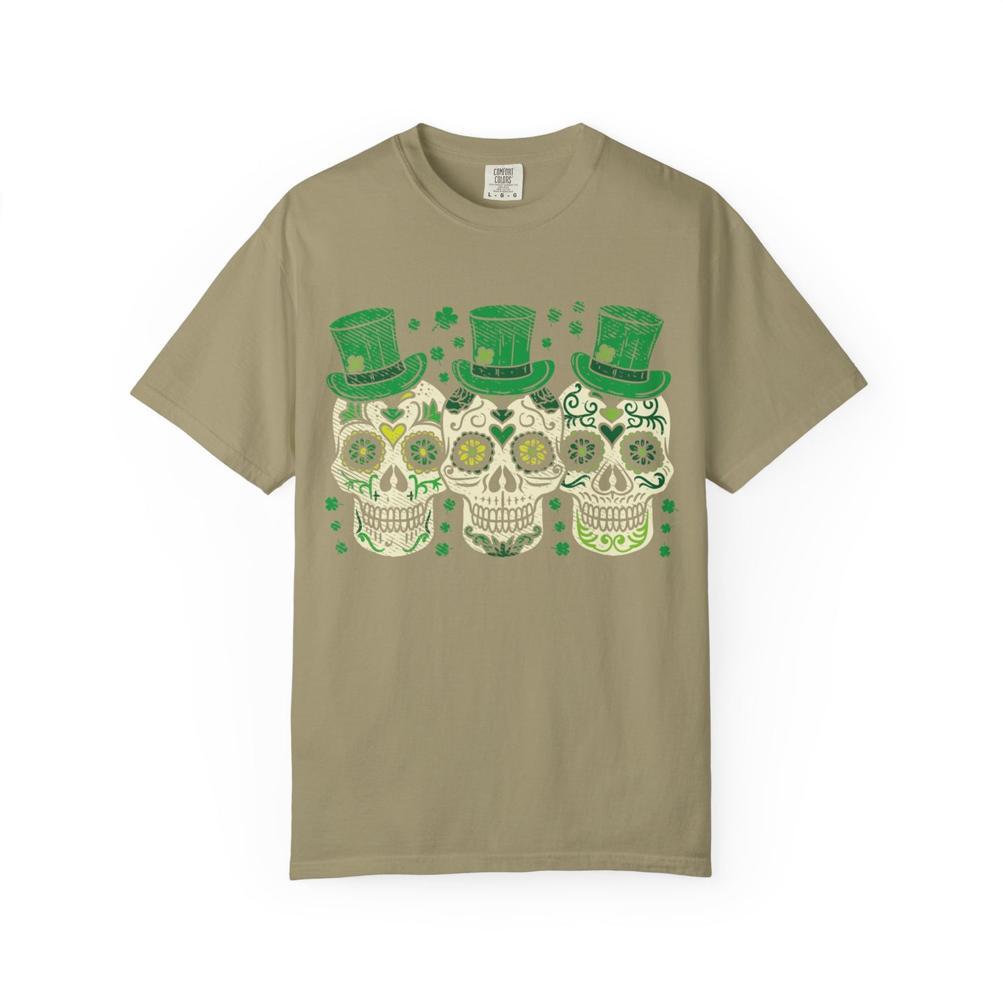 Irish Mexican Sugar Skull Leprechaun Shirt – St Patrick’s Day Skull Graphic Tee