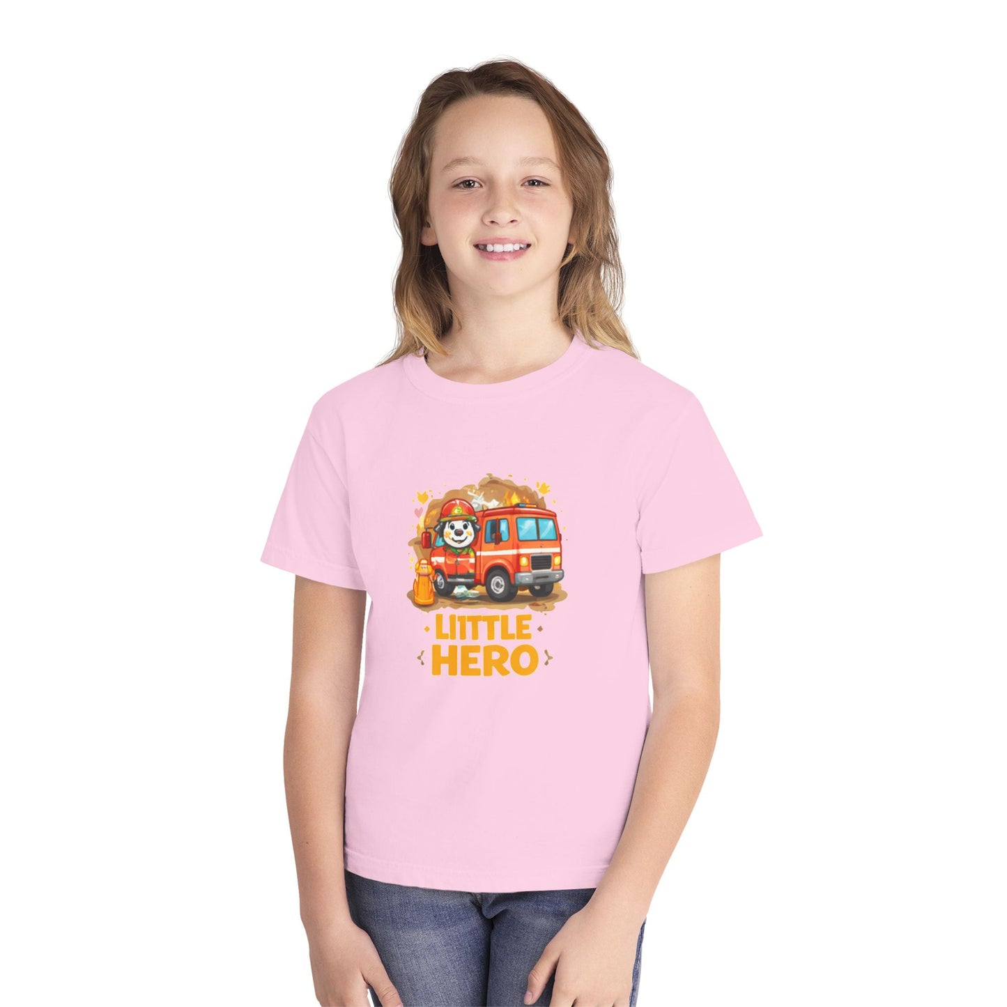 Little Hero Firefighter Kids Tee