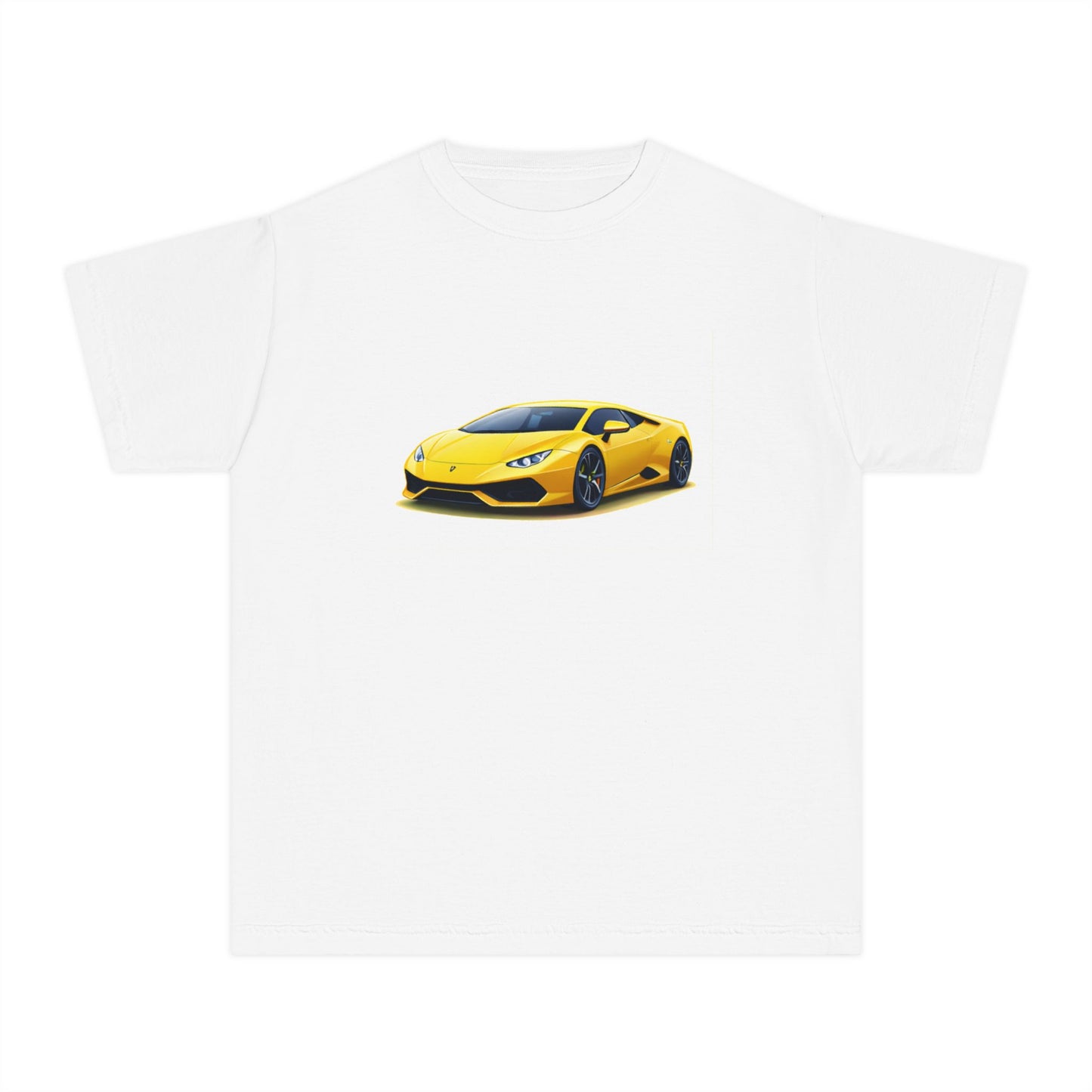 Yellow Supercar Kids Tee