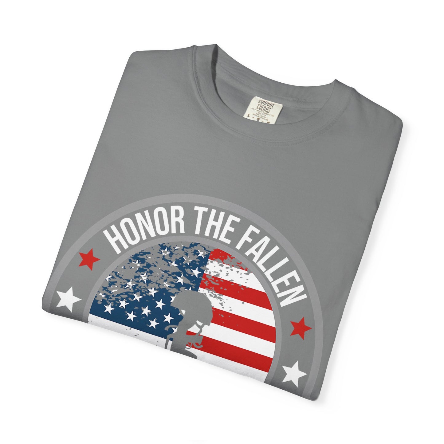 Patriotic Kneeling Soldier Memorial Day T-Shirt