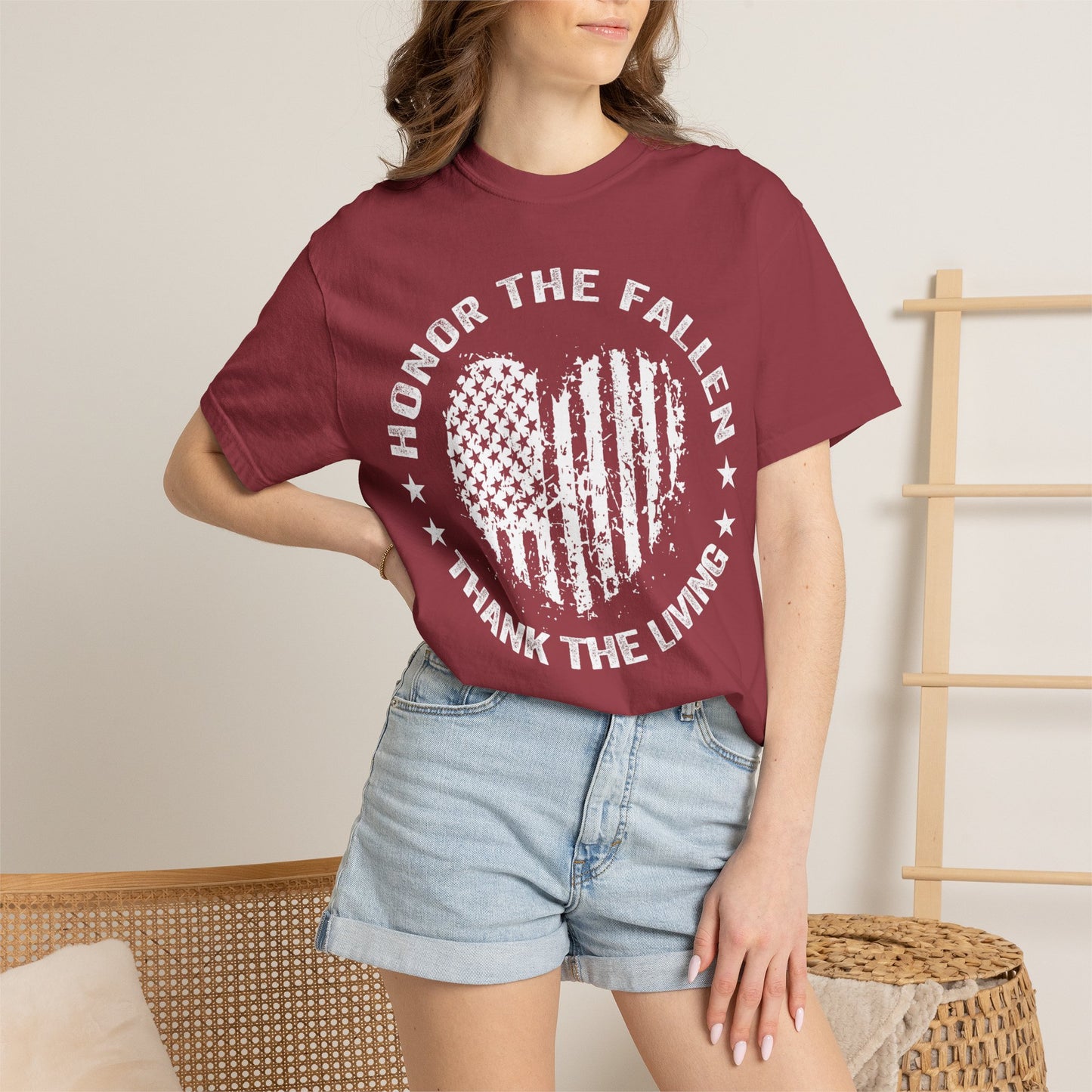 Distressed Flag Memorial Day T-Shirt