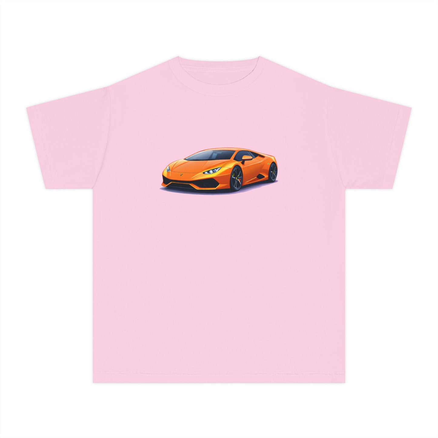 Orange Supercar Kids Tee