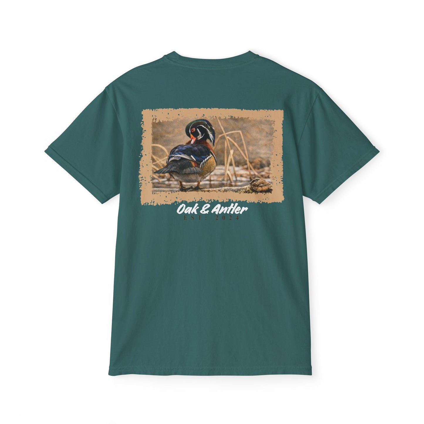 Frozen Reedline Wood Duck Pocket Tee – Wild Birds Collection