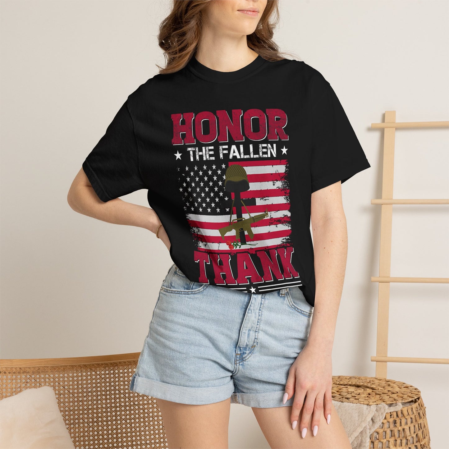 Honor the Fallen Battlefield Cross T-Shirt