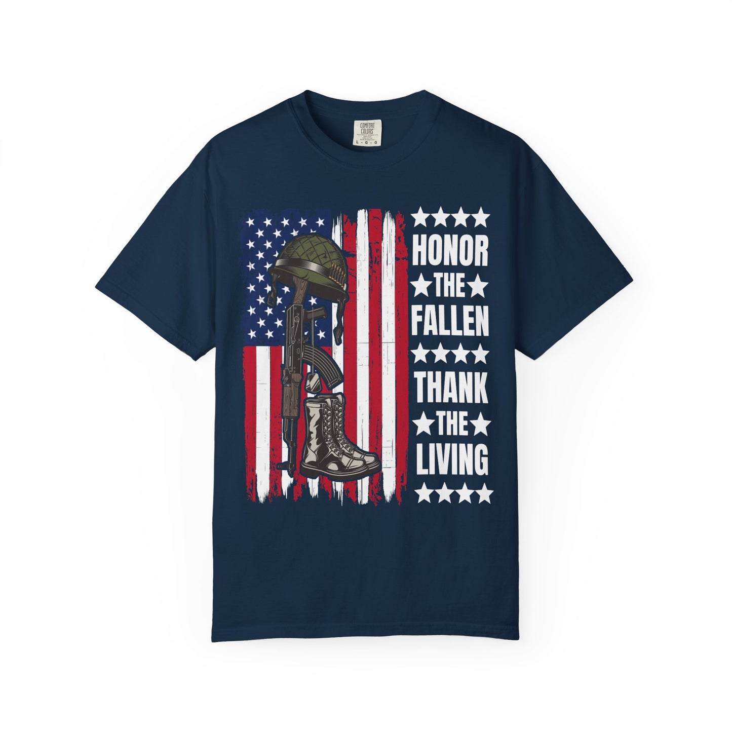 Battlefield Cross Tribute Memorial Day T-Shirt  Description