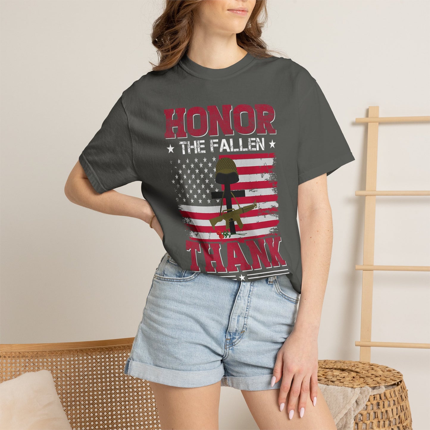 Honor the Fallen Battlefield Cross T-Shirt